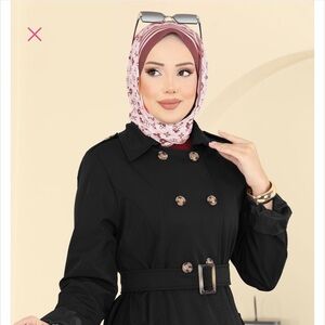 Turkish abaya , jilbab , long dress,Trenchcoat